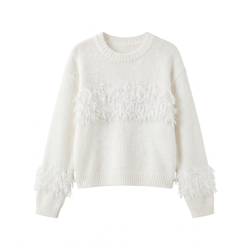 France style commuting all-match pink autumn sweater - Image 3