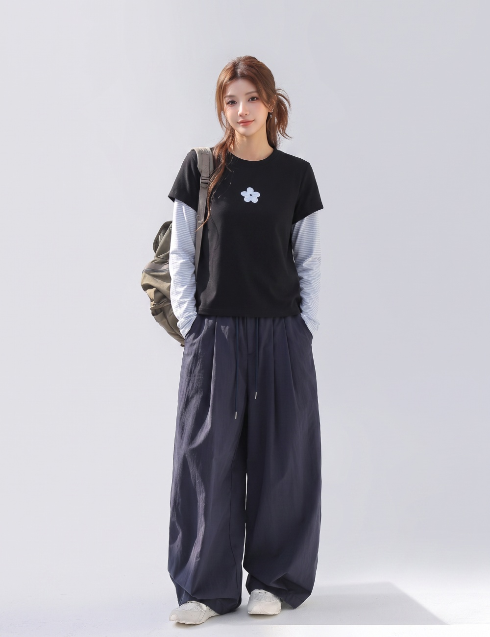 Embroidery T-shirt spring and autumn tops for women - Image 5