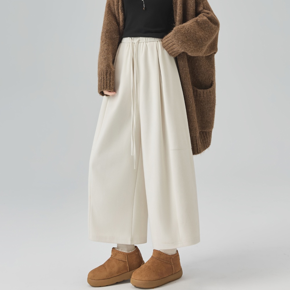 Nine tenths cashmere pants Casual wide leg pants for women - Image 3