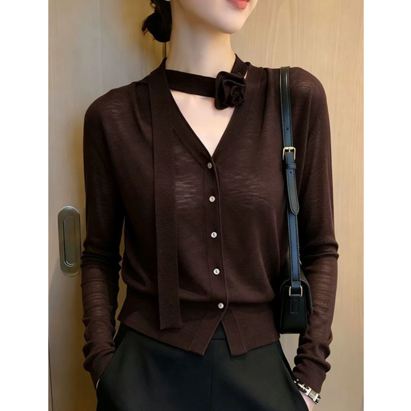 Streamer retro temperament sweater wears outside niche tops - Image 4
