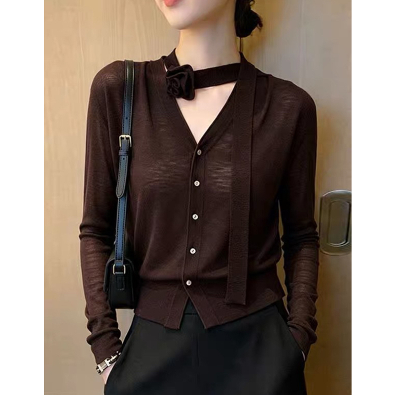 Streamer retro temperament sweater wears outside niche tops - Image 5