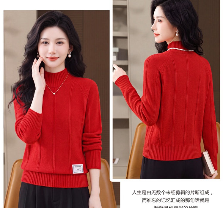 Autumn and winter tops bottoming sweater for women - Image 3