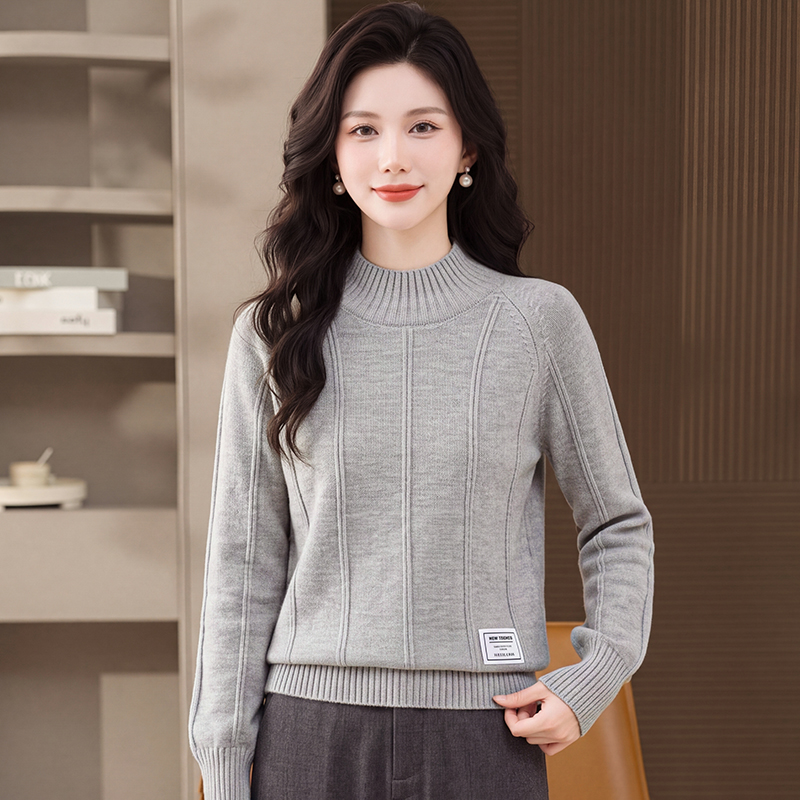 Autumn and winter tops bottoming sweater for women - Image 4