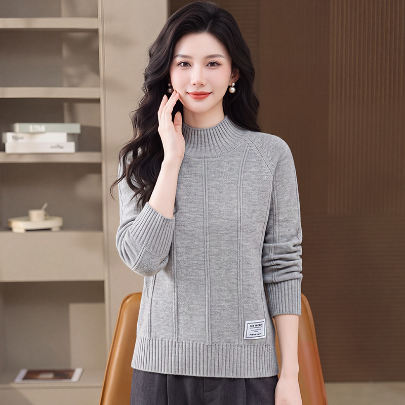 Autumn and winter tops bottoming sweater for women - Image 5