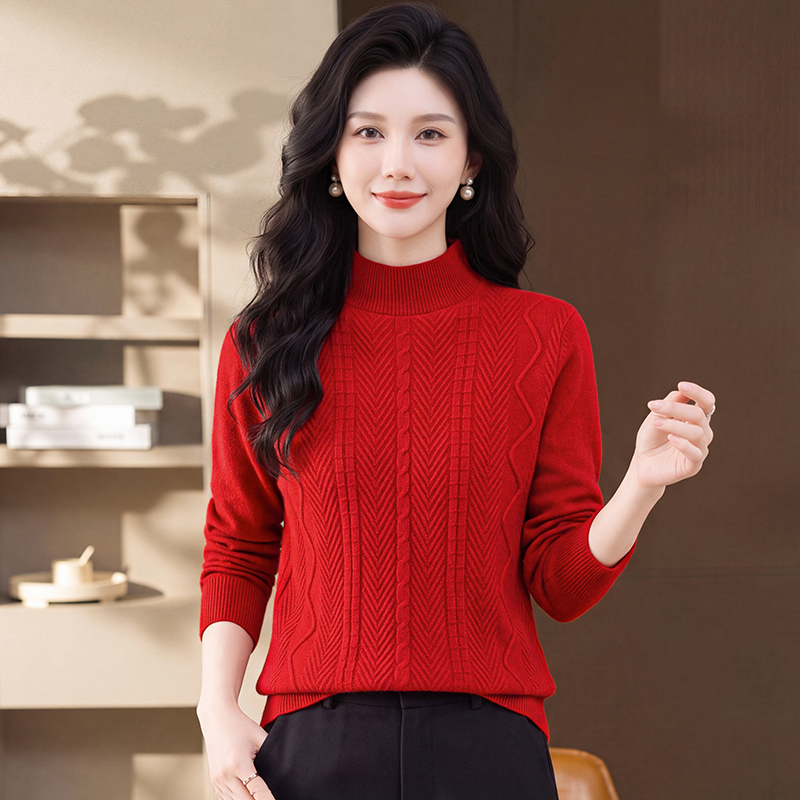 Thick sweater half high collar bottoming shirt - Image 2