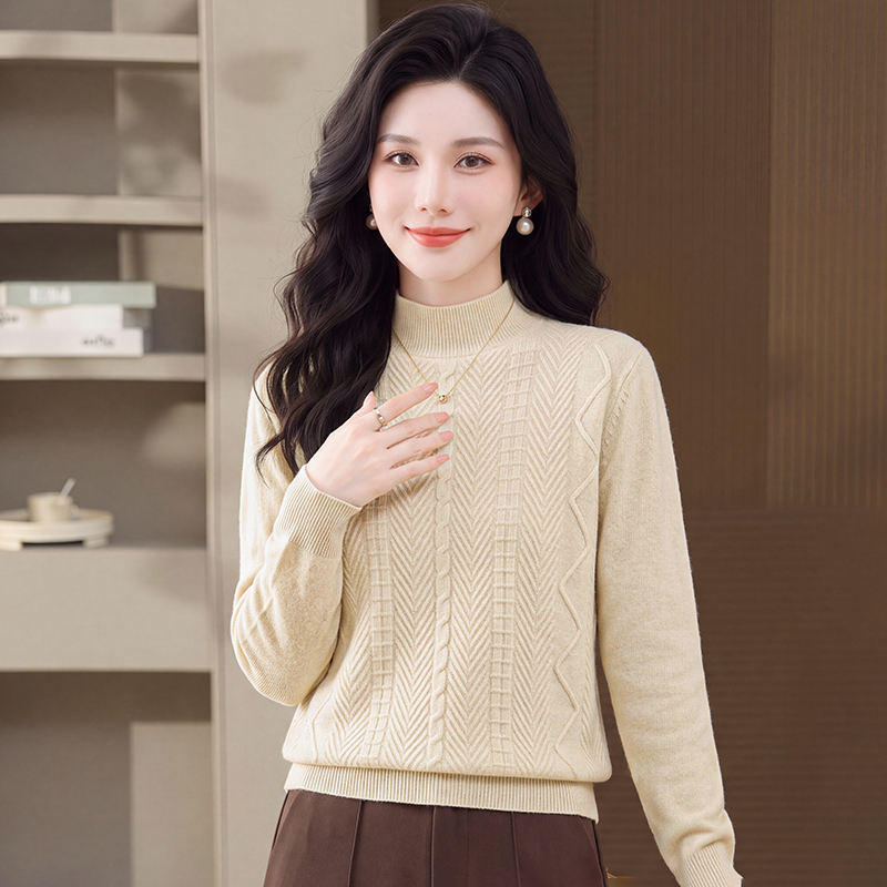 Thick sweater half high collar bottoming shirt - Image 5
