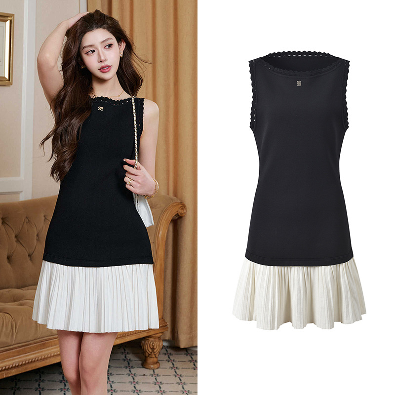 Skirt hem spring and summer fashion dress - Image 3