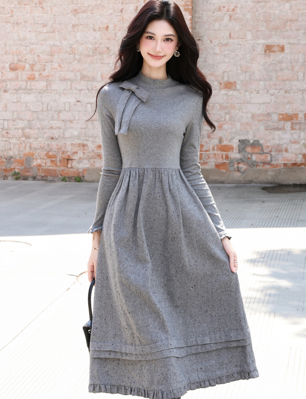 Short irregular small fellow cloak sweet wear shawl 2pcs set - Image 4