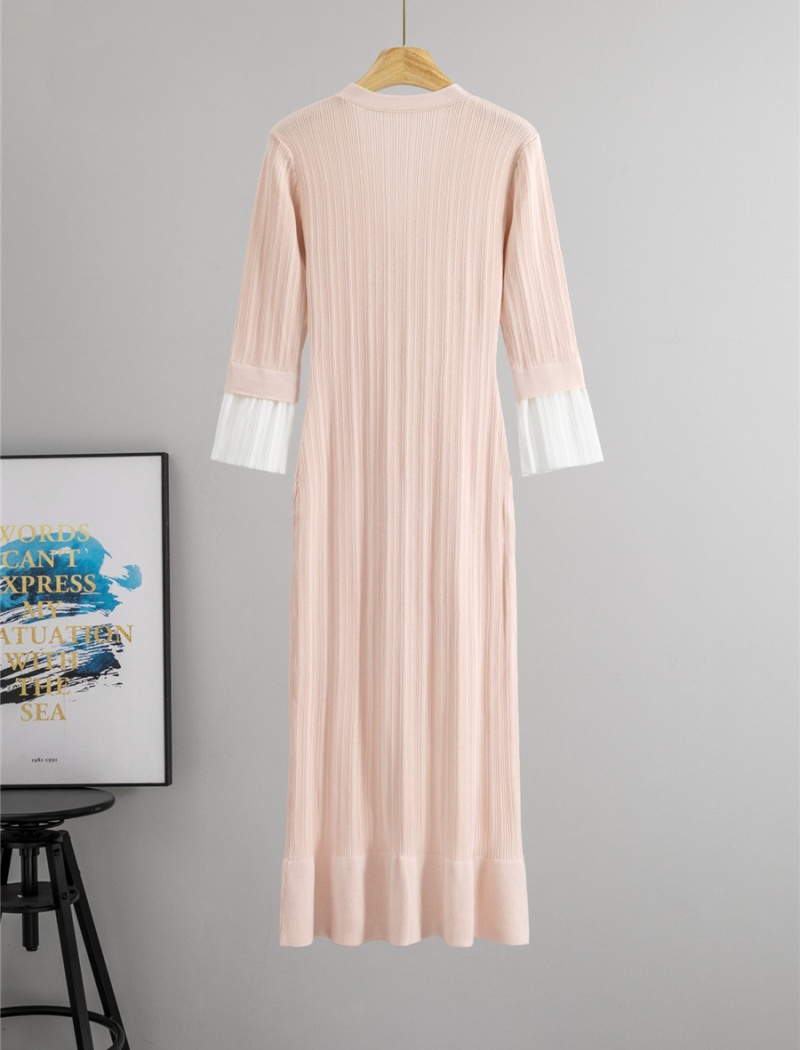 Long sleeve long dress knitted dress for women - Image 4