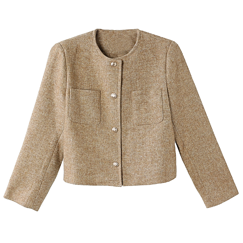 Chanelstyle autumn jacket fashionable thick tops for women