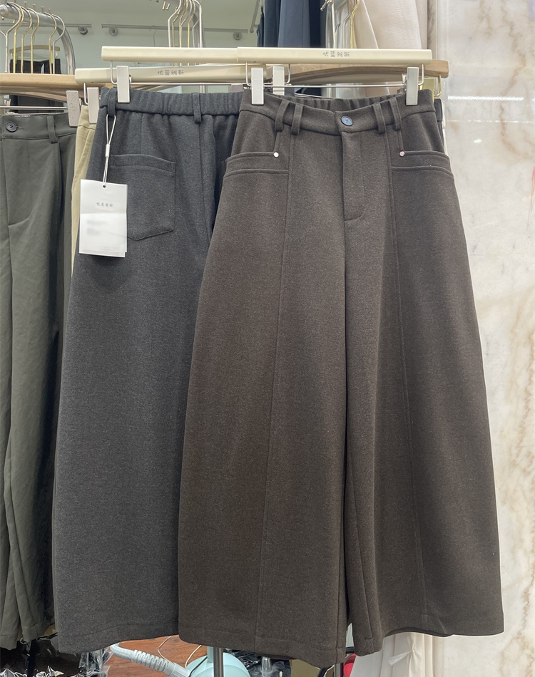Woolen pants nine tenths casual pants for women
