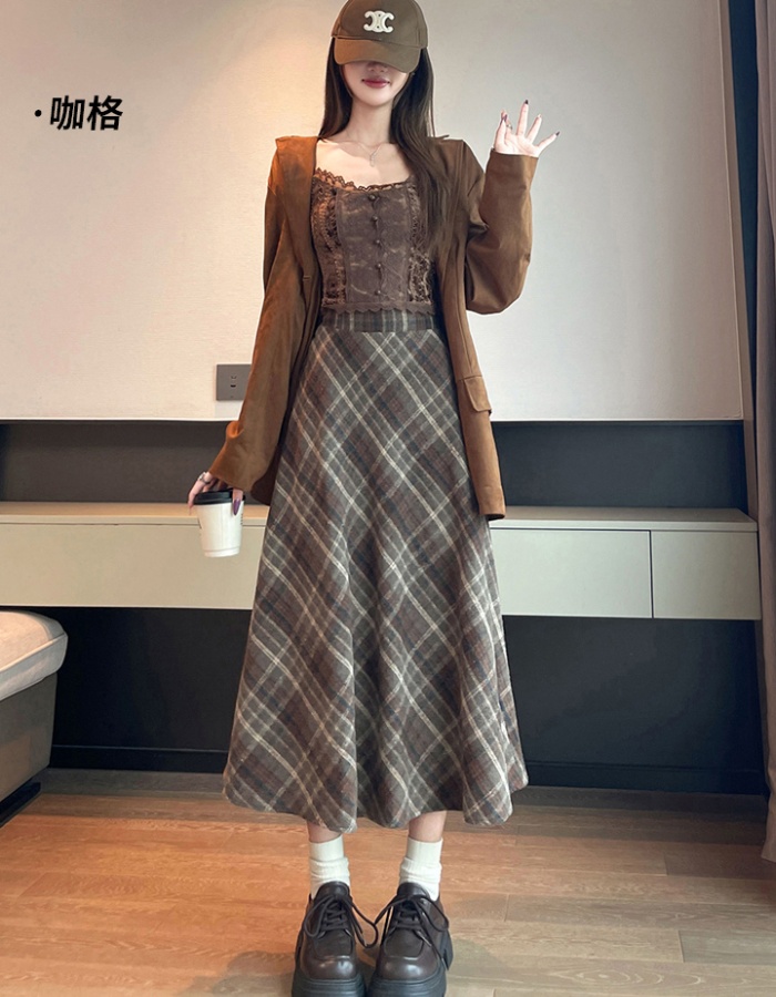 Large yard skirt woolen long skirt for women - Image 3