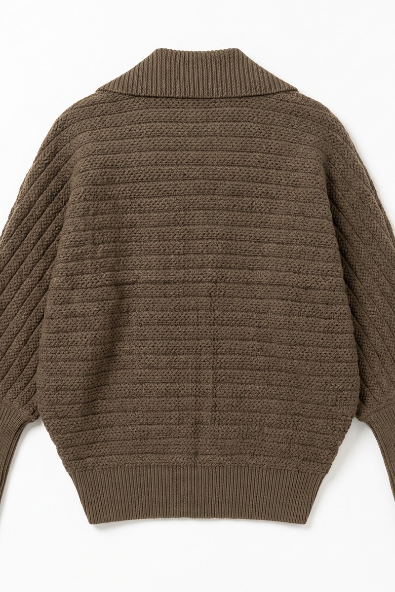 Outside the ride cardigan bat sleeve sweater 2pcs set - Image 3