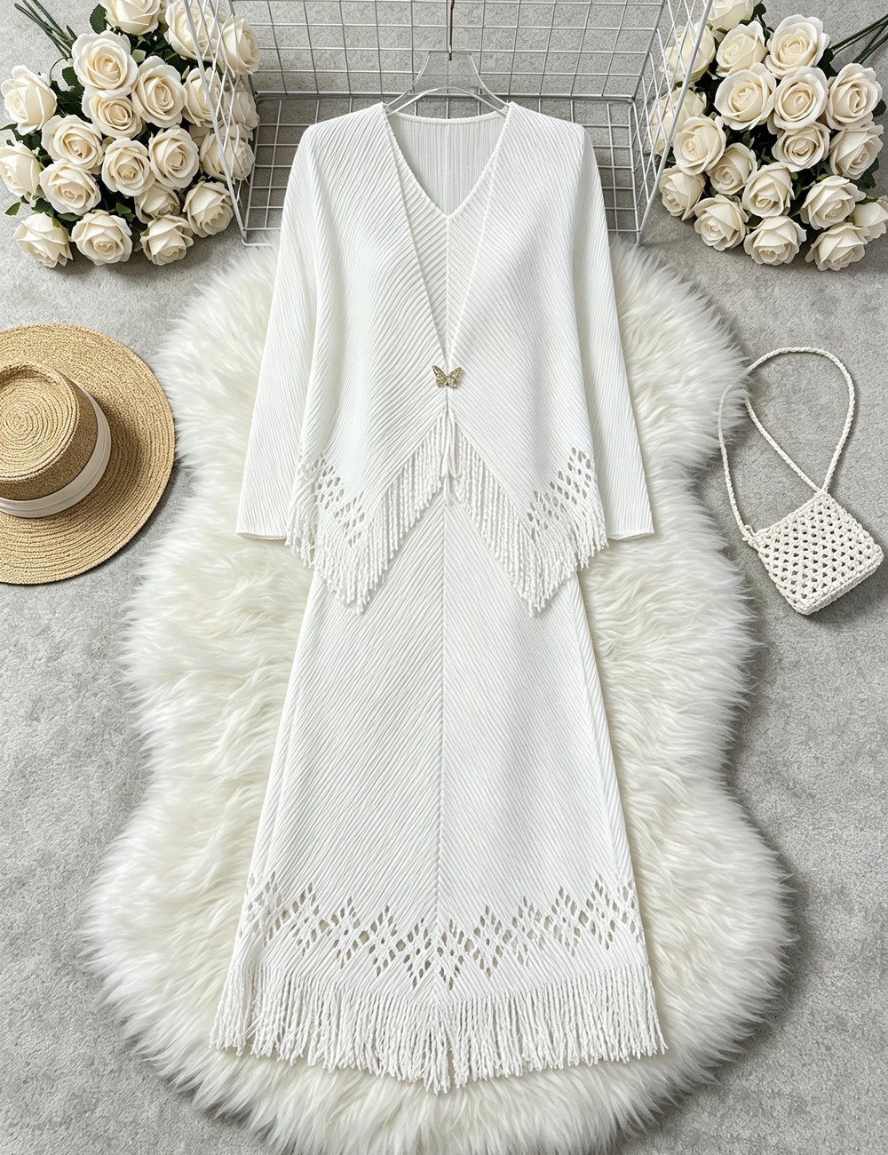 Inside the ride long dress tops a set for women - Image 4