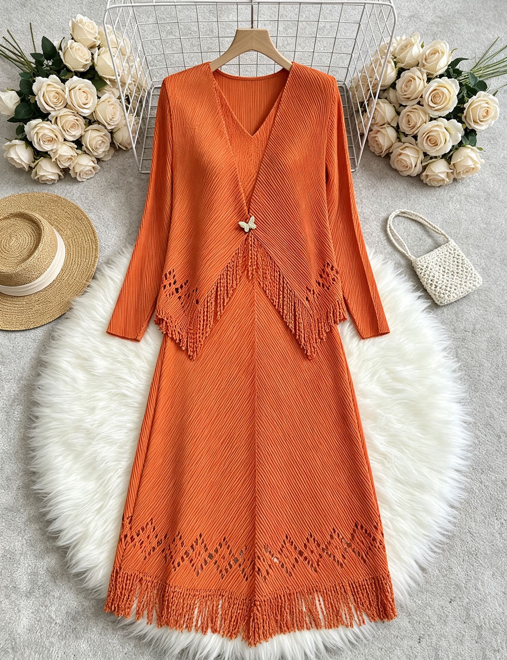 Inside the ride long dress tops a set for women - Image 6