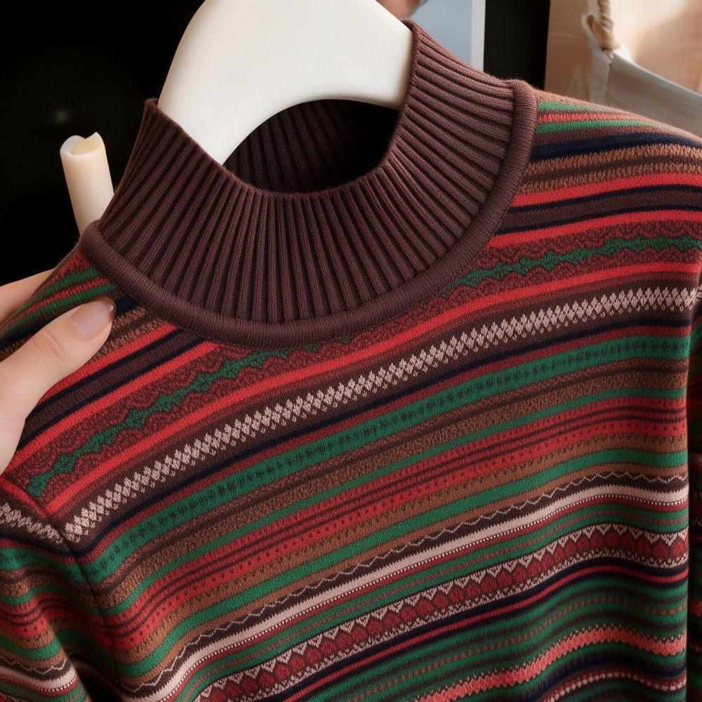 Half high collar bottoming shirt sweater for women - Image 3