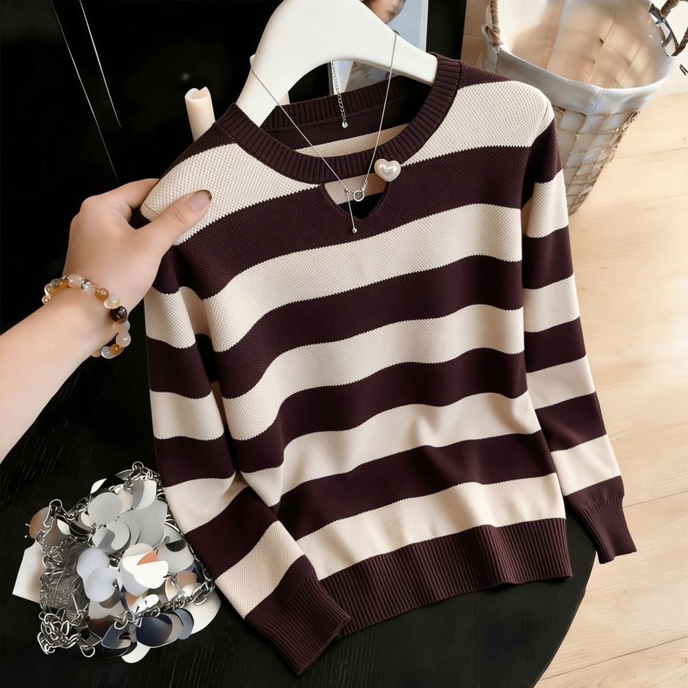 Loose fat sweater chanelstyle bottoming shirt - Image 2