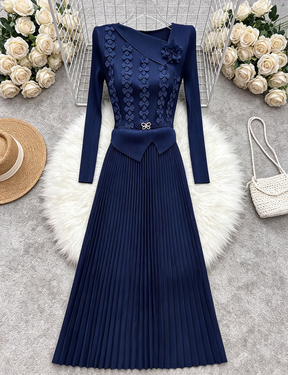Fashion large yard long dress lace dress for women - Image 3