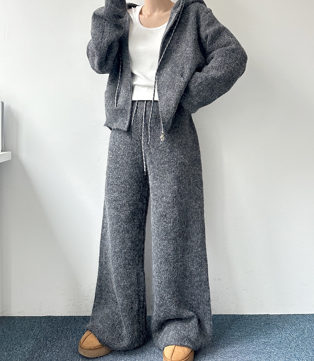 Korean style fashion all-match casual pants 2pcs set - Image 3