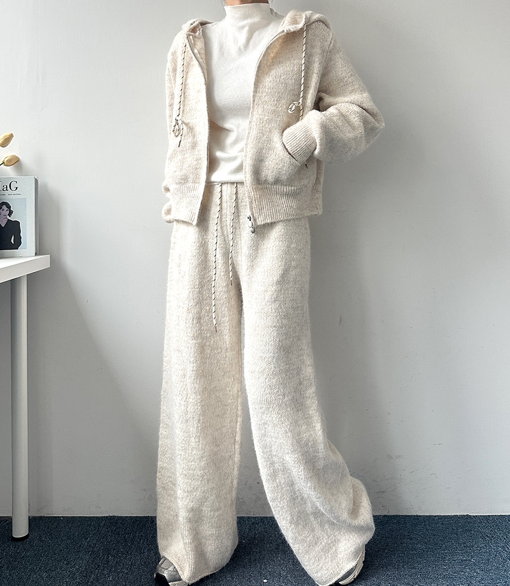 Korean style fashion all-match casual pants 2pcs set - Image 5