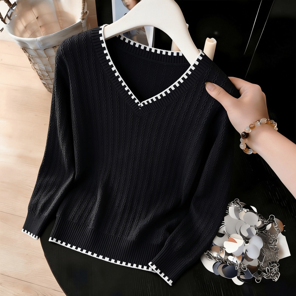 Autumn and winter sweater bottoming tops for women