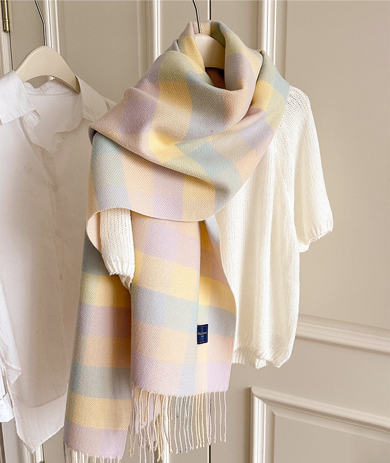 Korean style tender scarves box shawl for women - Image 3
