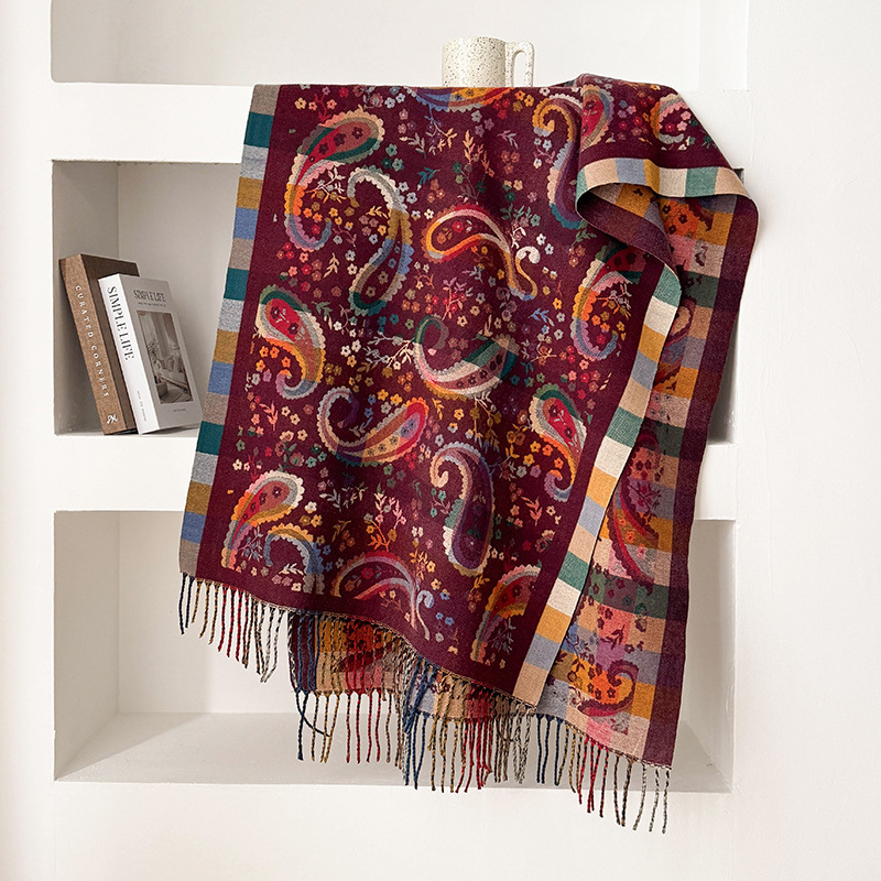 Outside the ride scarves Bohemian style shawl - Image 6