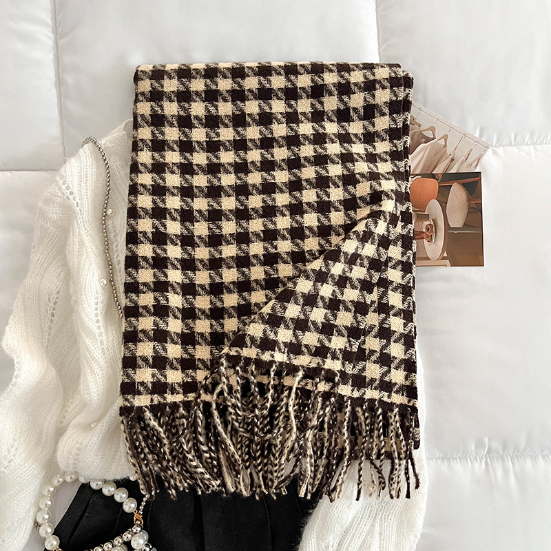 Imitation of cashmere scarf houndstooth scarves for women