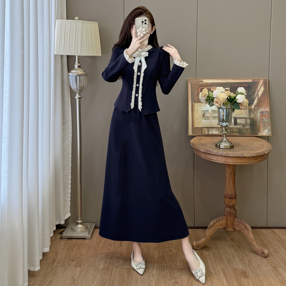 Lace temperament France style sweet skirt 2pcs set - Image 4