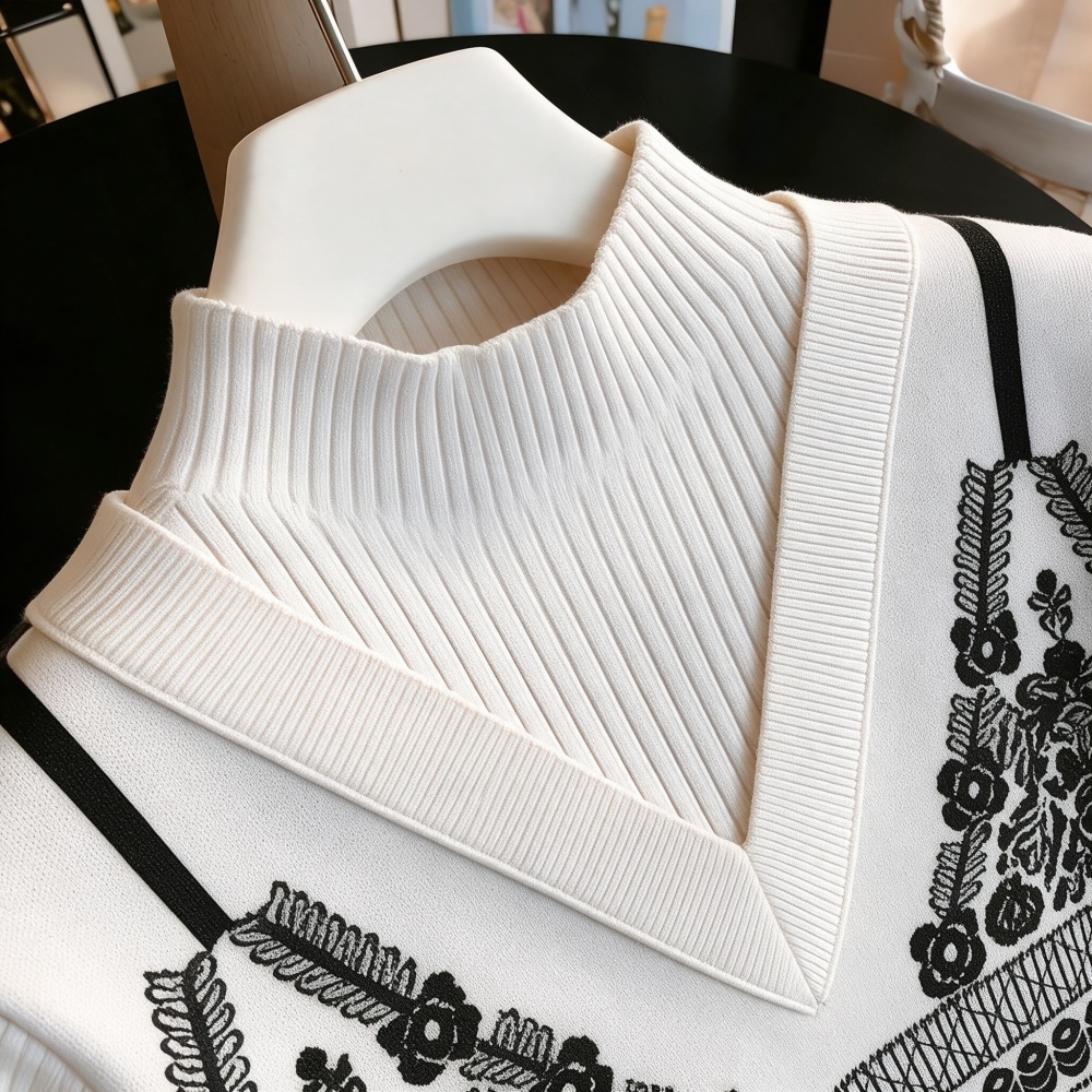 Half high collar bottoming shirt sweater for women - Image 3