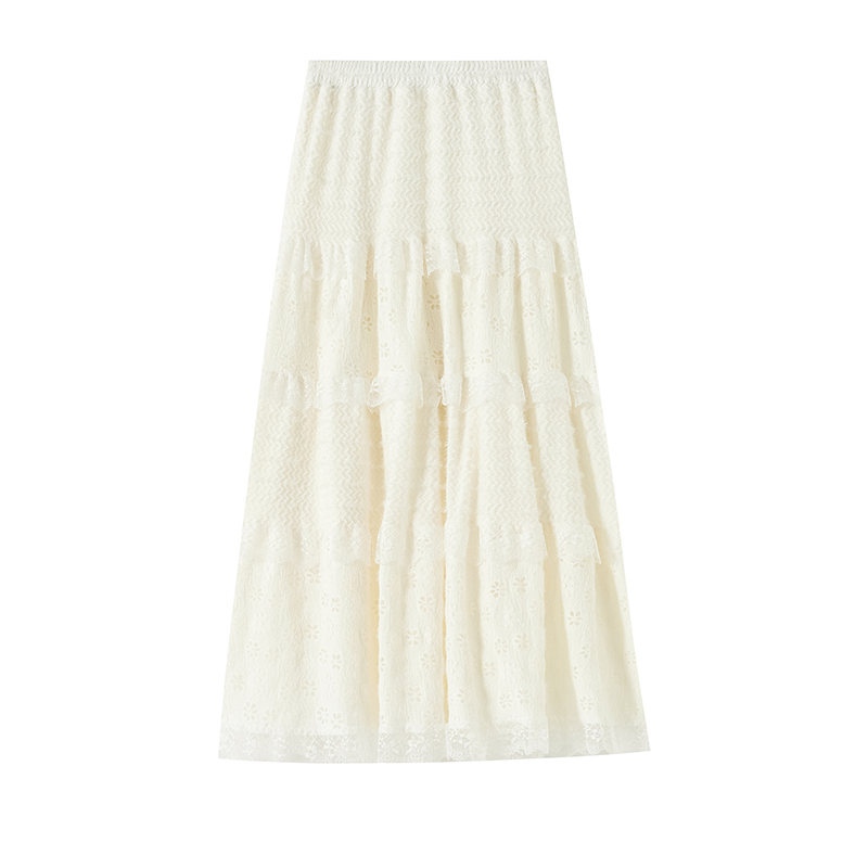 Cake slim long skirt lace Korean style skirt for women - Image 6