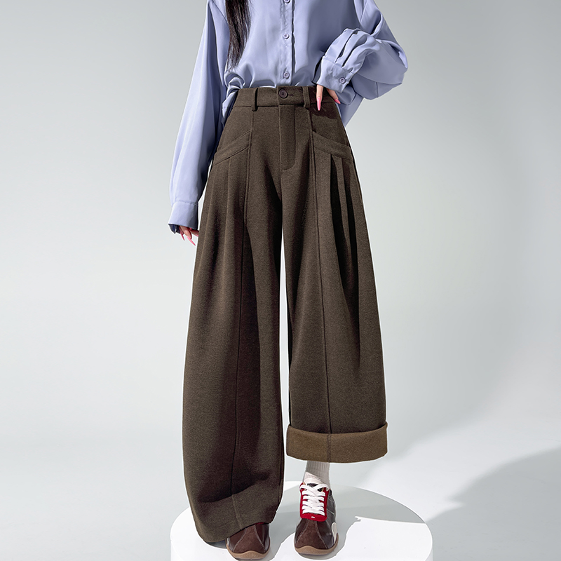 High waist all-match pants Casual wide leg pants - Image 6