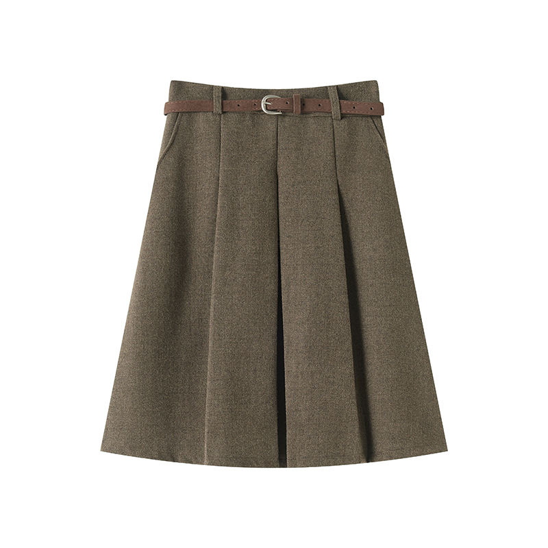 Woolen short skirt Casual skirt for women - Image 3