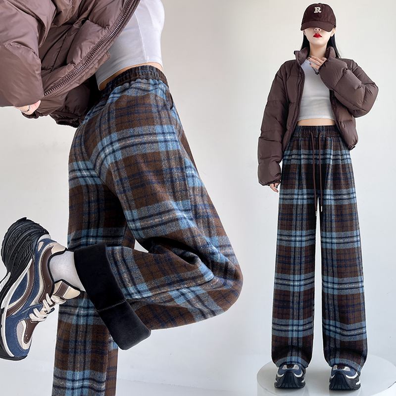 Mopping straight pants wide leg pants Casual pants for women - Image 4