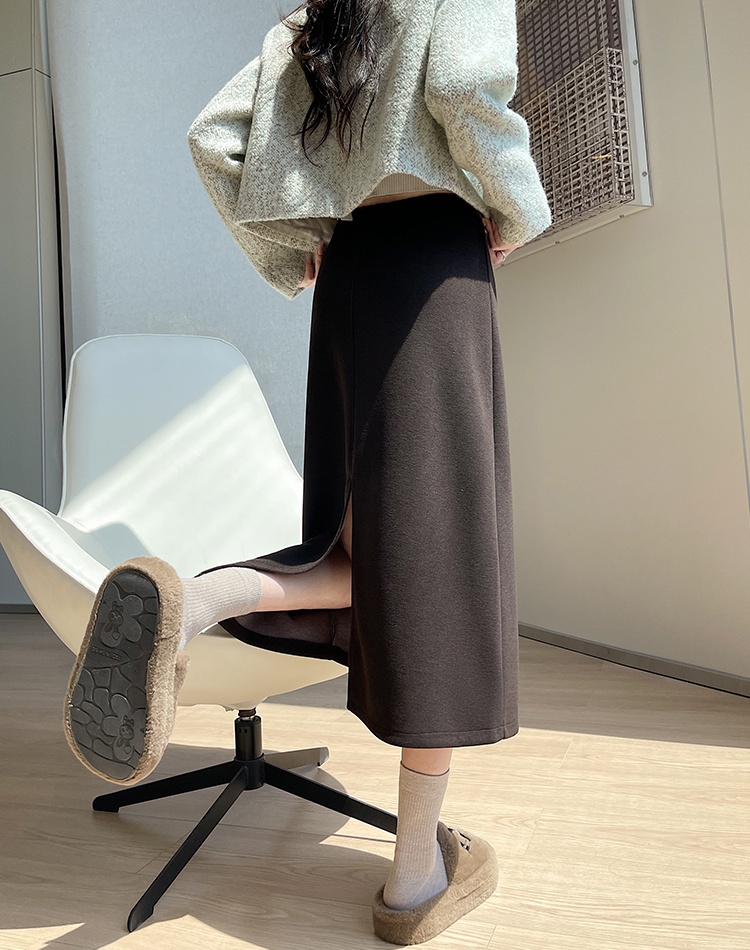 Autumn and winter long package hip skirt for women - Image 4