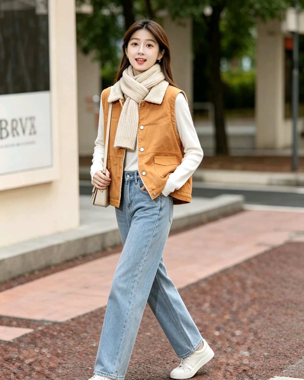 Thick cotton Korean style plus velvet all-match waistcoat - Image 4
