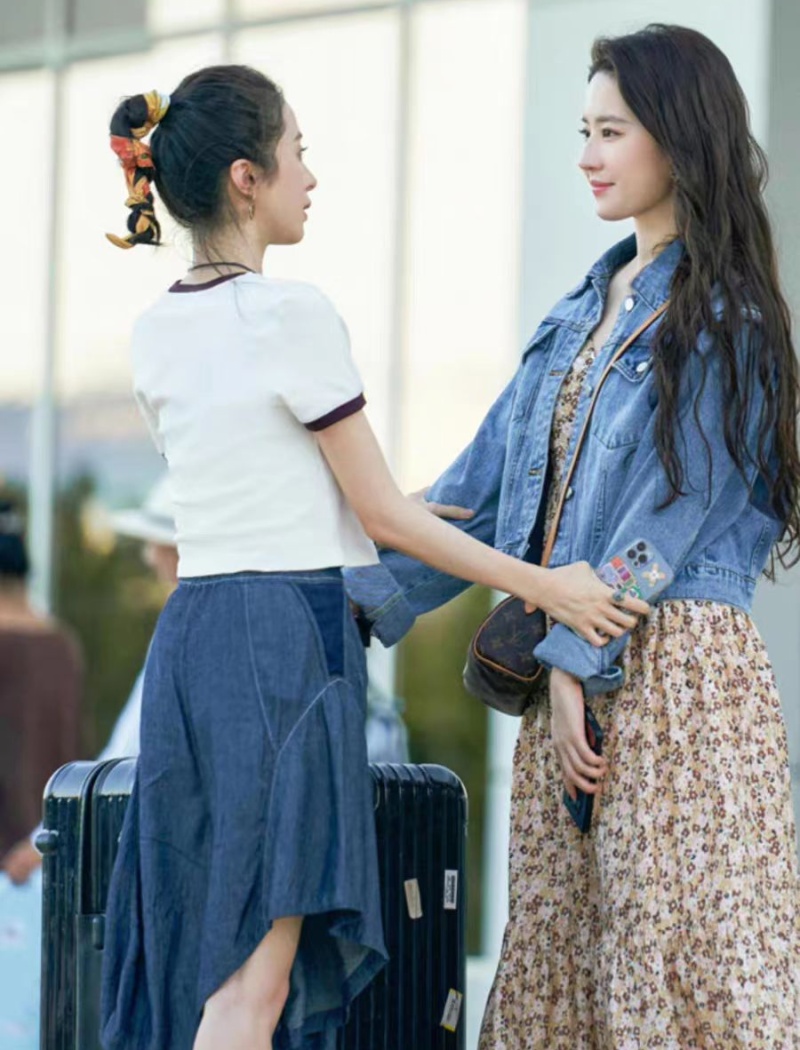 Denim retro plus velvet coat - Image 4
