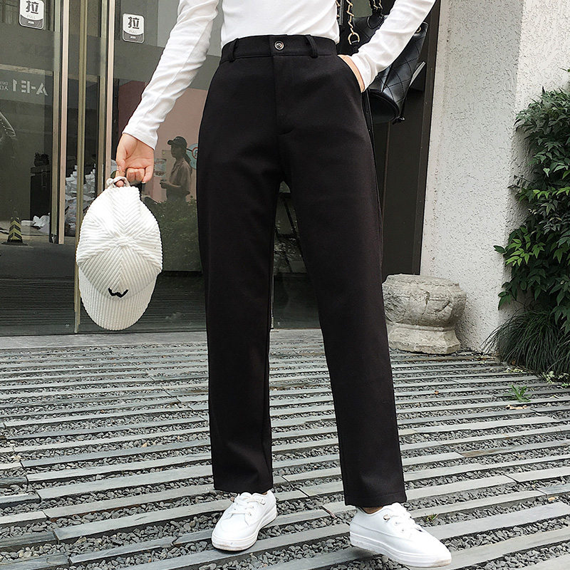 High waist long pants autumn and winter pants for women